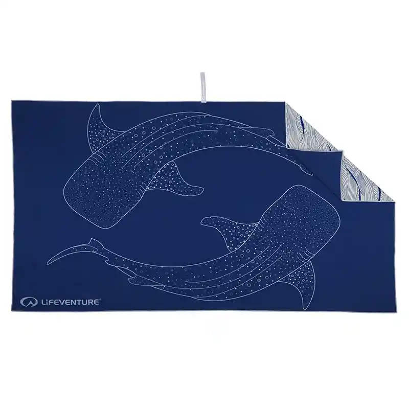Ručník Lifeventure Recycled SoftFibre Trek Towel, whale, Giant Vrácení Zdarma