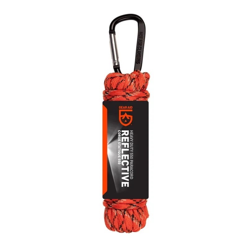 Nakupujte Hned Paracord šňůra Gear Aid 550 PARACORD orange reflective