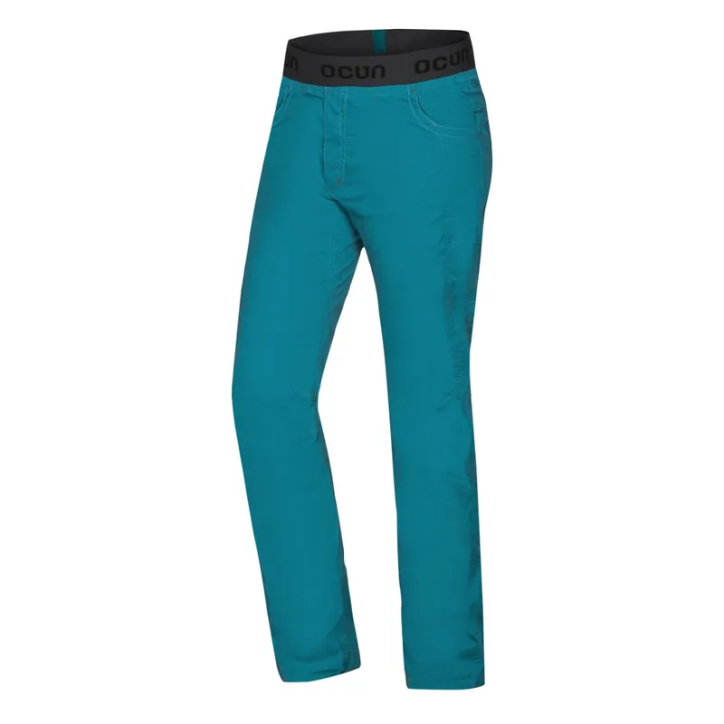 Nízká Cena Pánské lezecké kalhoty Ocún MÁNIA ECO PANTS Turquoise Deep Lagoon