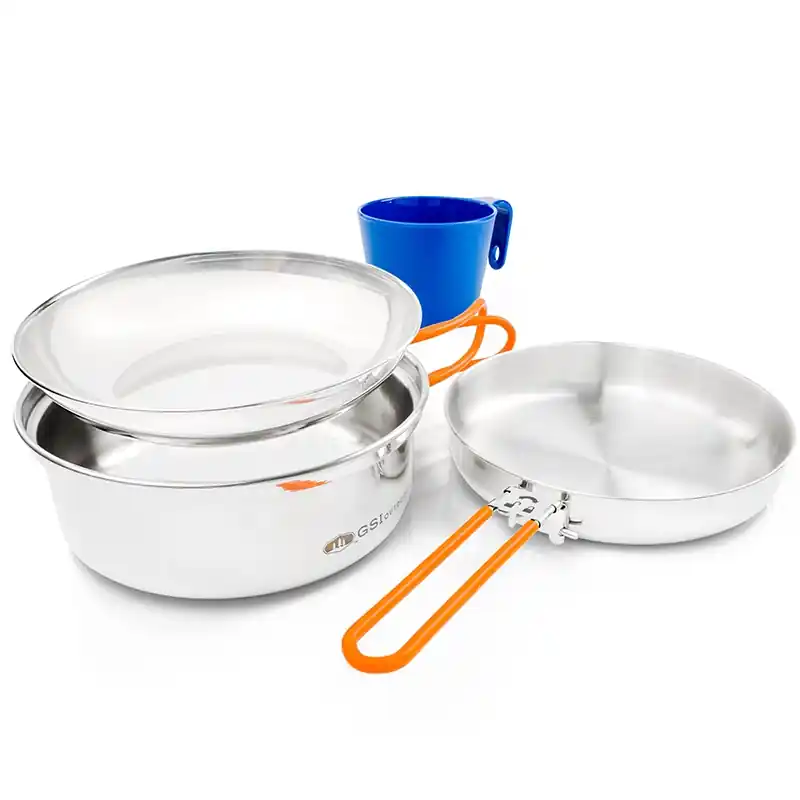 Sada nádobí GSI Glacier Stainless 1 Person Mess Kit Ihned K Objednání