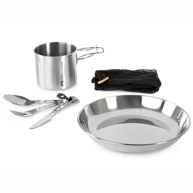 Sada nádobí GSI Glacier Stainless 1 Person Set Nejprodávanější