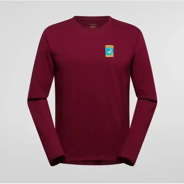 Finální Výprodej Pánské tričko La Sportiva Moon Climb Long Sleeve M Redwood
