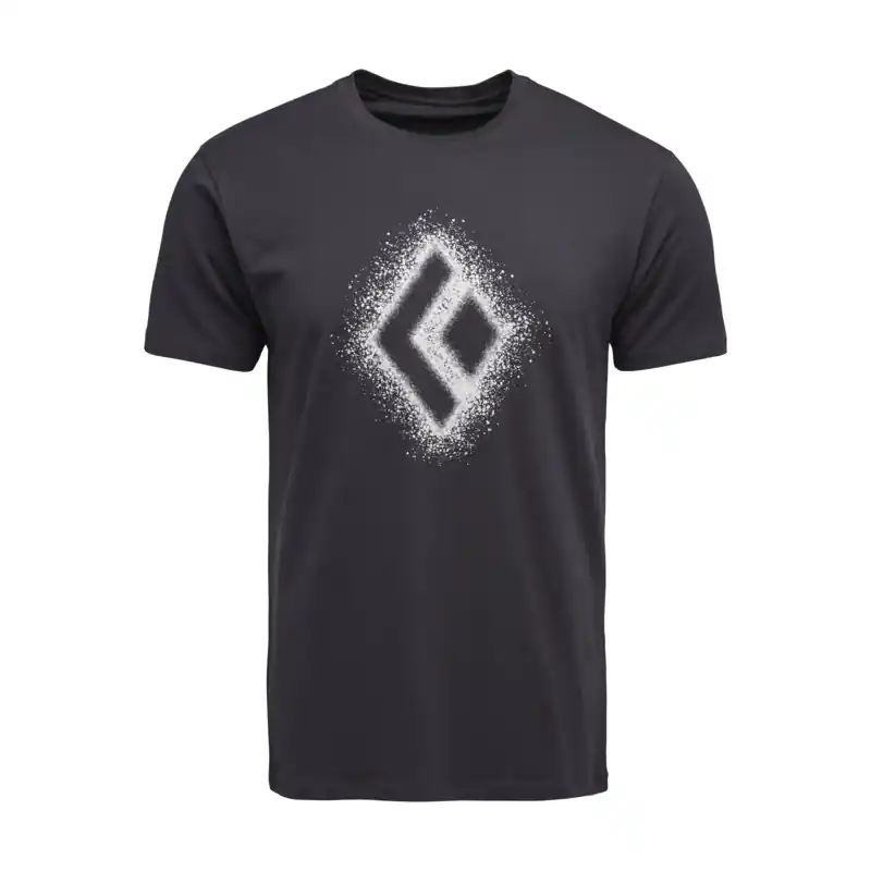 Horká Nabídka Pánské tričko Black Diamond M CHALKED UP 2.0 SS TEE Charcoal