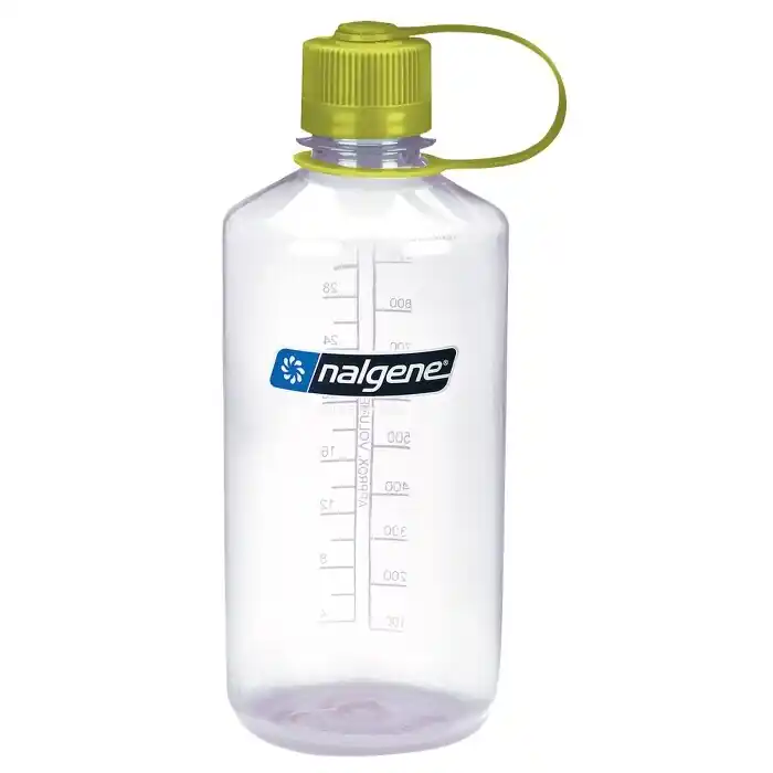 Lahev Nalgene Narrow Mouth 1000 ml Clear with Green Clos Poslední Šance