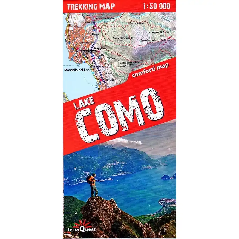 Mapa Lake Como - Terraquest Trekking Map 1 50 000 Oblíbený