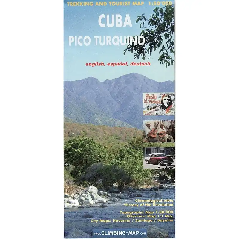 Mapa Cuba, Pico Turquino climbing and trekking map Tovární Cena