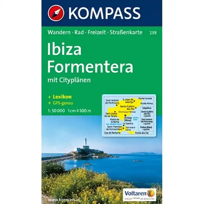 Mapa Ibiza & Formentera K239 1 50 000 Nejprodávanější
