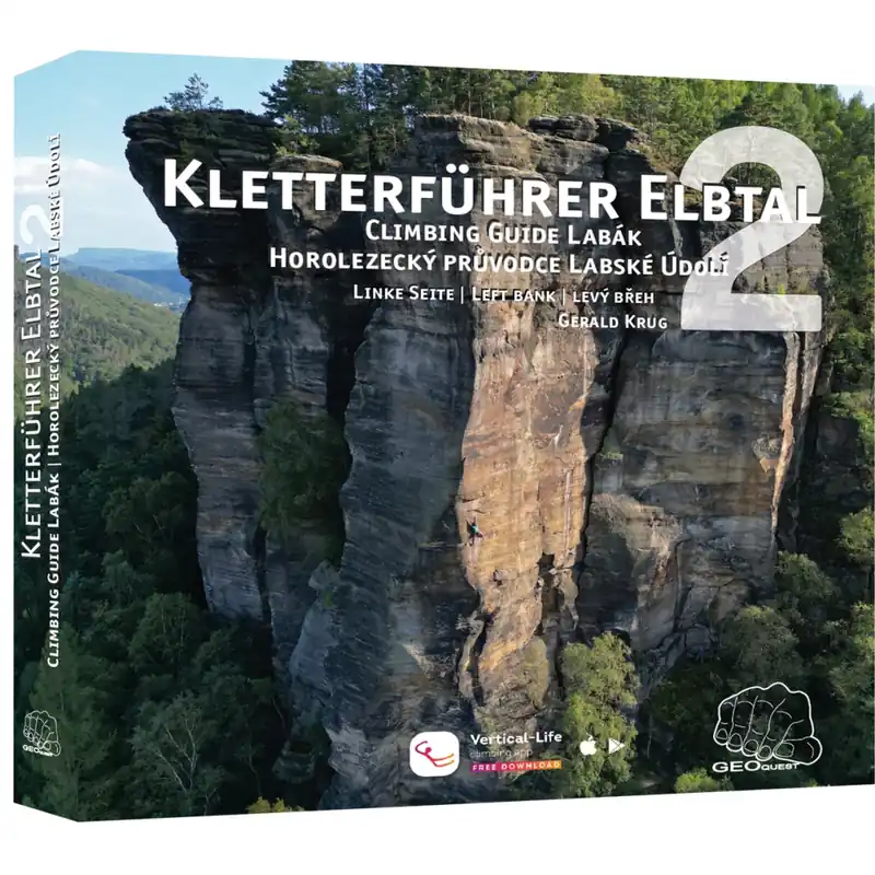 Lezecký průvodce Labské údolí levý břeh - Kletterführer Elbtal díl 2. Nová Kolekce