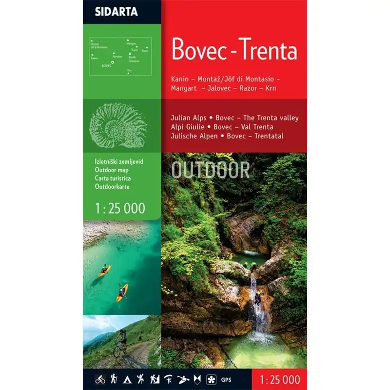 Nejlepší Volba Mapa Bovec Trenta Outdoor 1 25000