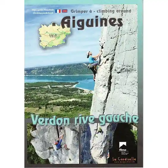 Lezecký průvodce Aiguines, Verdon Rive Gauche topo climbing guide Super Cena