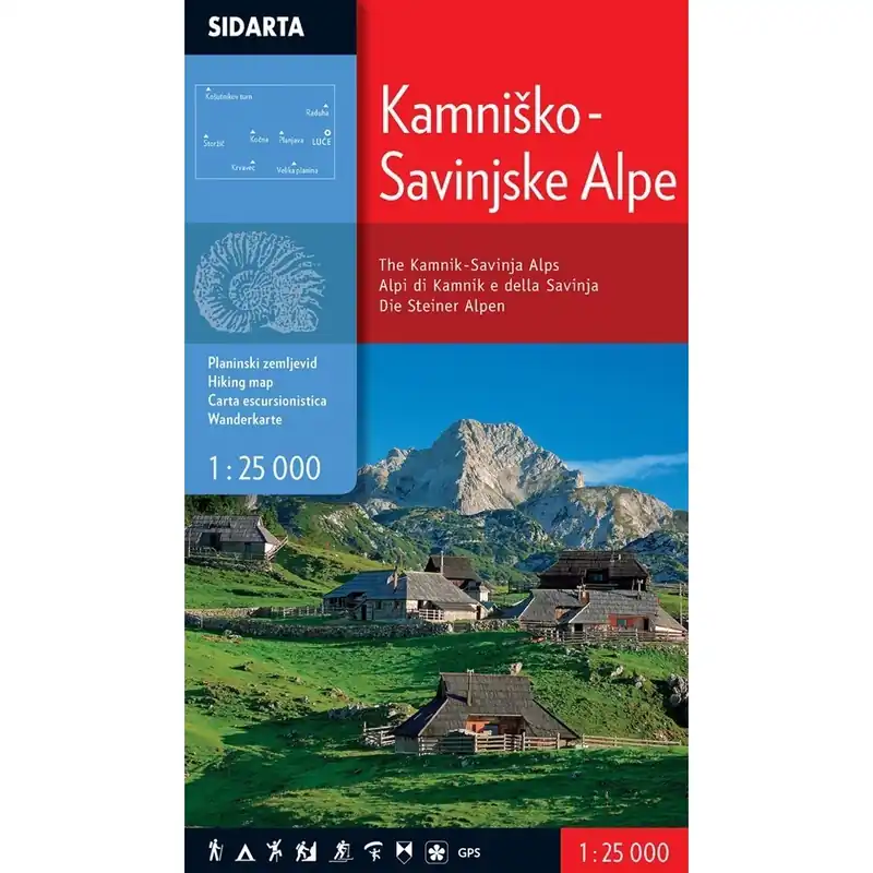 Levný Mapa Kamniško Savinjske Alpy 1 25000