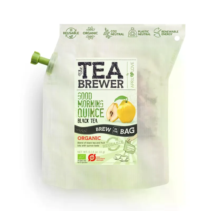 Čaj The Brew Company Konvička výběrového BIO čaje Good morning Quince black tea Super Cena