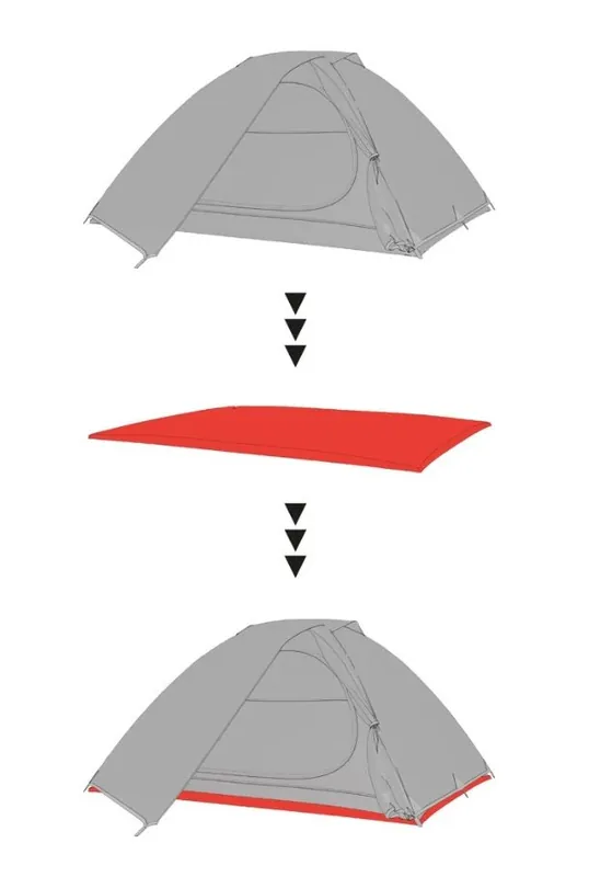 Hannah GROUNDSHEET 3 graphite II Akce