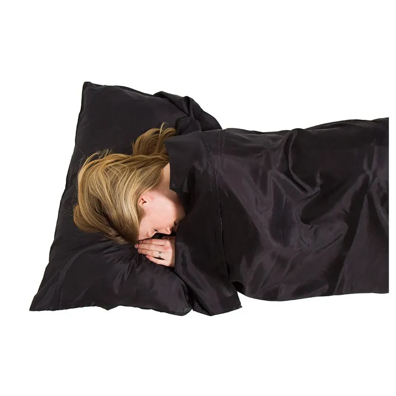 Lifeventure Silk Ultimate Sleeping Bag Liner, rectangular black Dokud Zásoby Vydrží