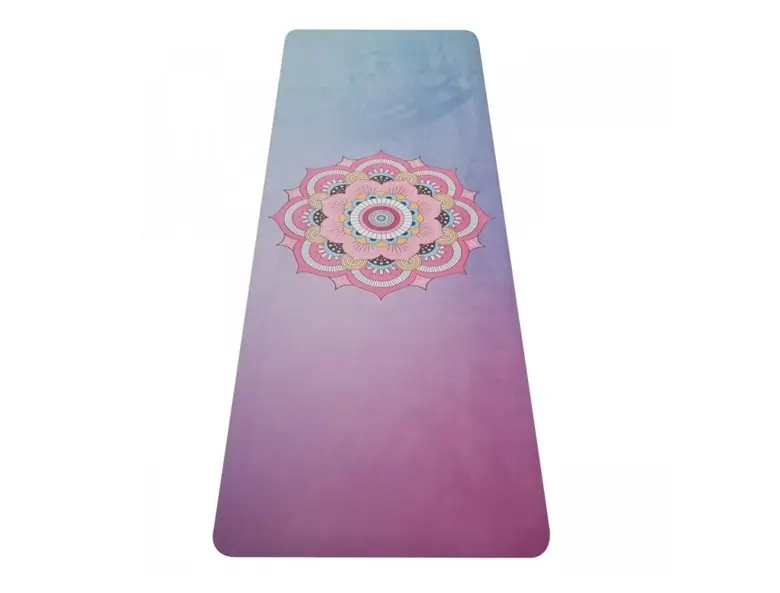 Nakupujte Hned YATE Yoga Mat přírodní guma - vzor Z modrá/růžová