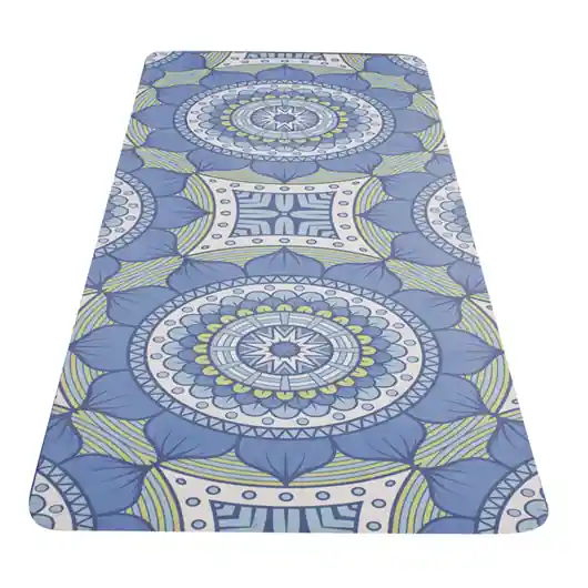Finální Výprodej YATE YOGA MAT přírodní guma - vzor B modrozelená