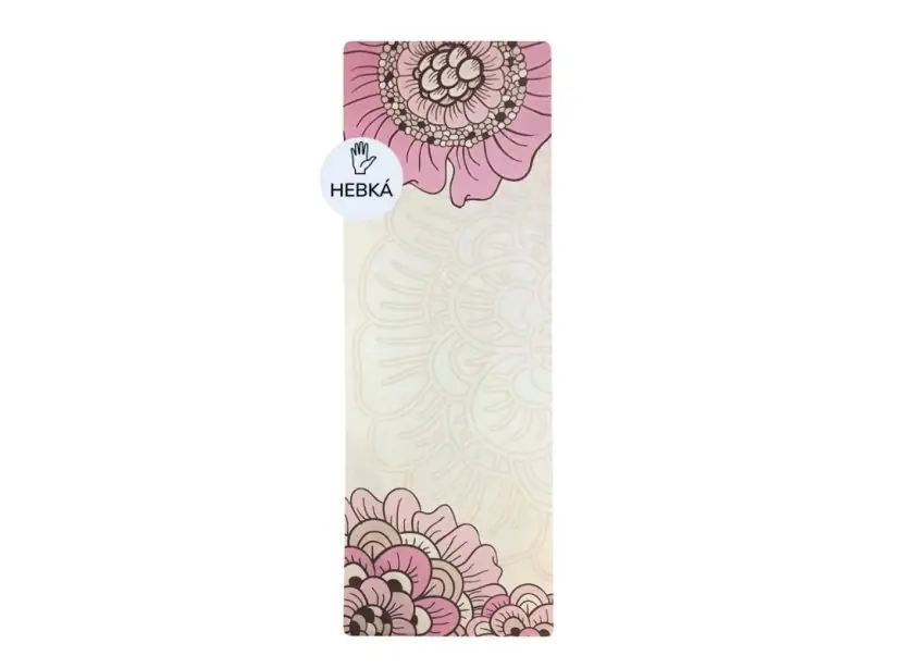 Přímo Od Výrobce YATE Yoga Mat přírodní guma - vzor F béžová
