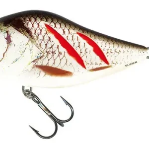 Finální Výprodej SALMO Wobler Slider Sinking 10cm - WOUNDED REAL GREY SHINER