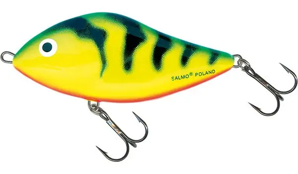 Akční Nabídka SALMO Wobler Slider Sinking 10cm - GREEN TIGER
