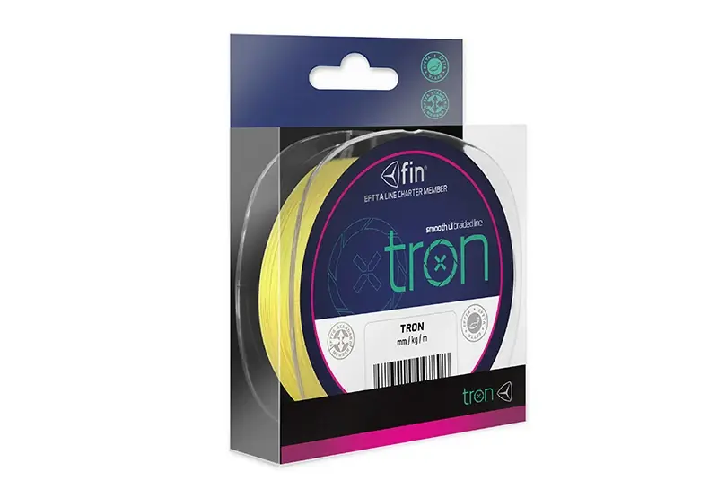 DELPHIN fin TRON fluo žlutá / 130m Autentický