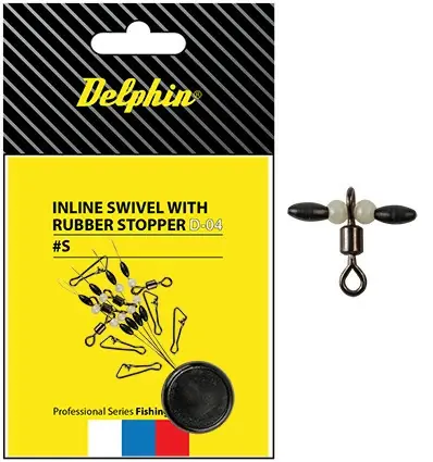 DELPHIN Inline swivel with rubber stopper Expresní Doručení