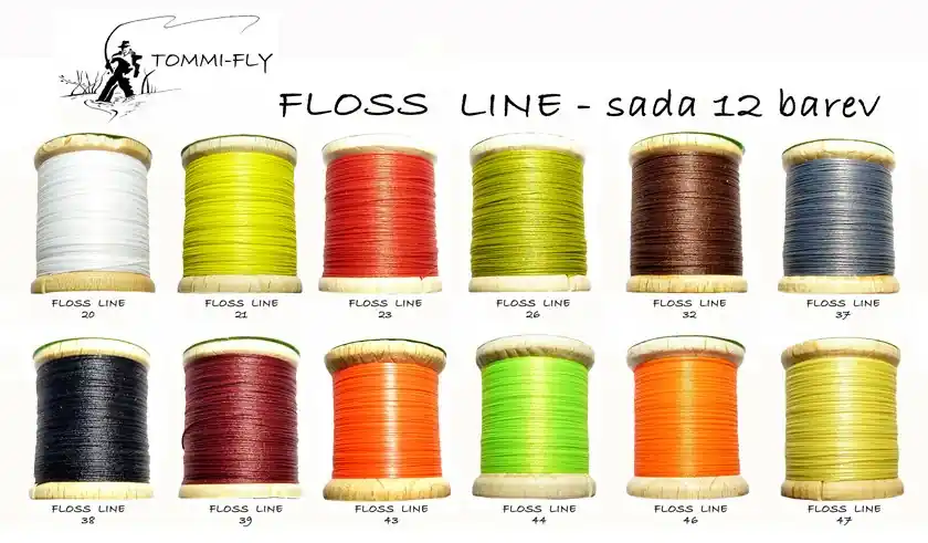 Akce Tommi-fly FLOSS LINE - sada 12 barev