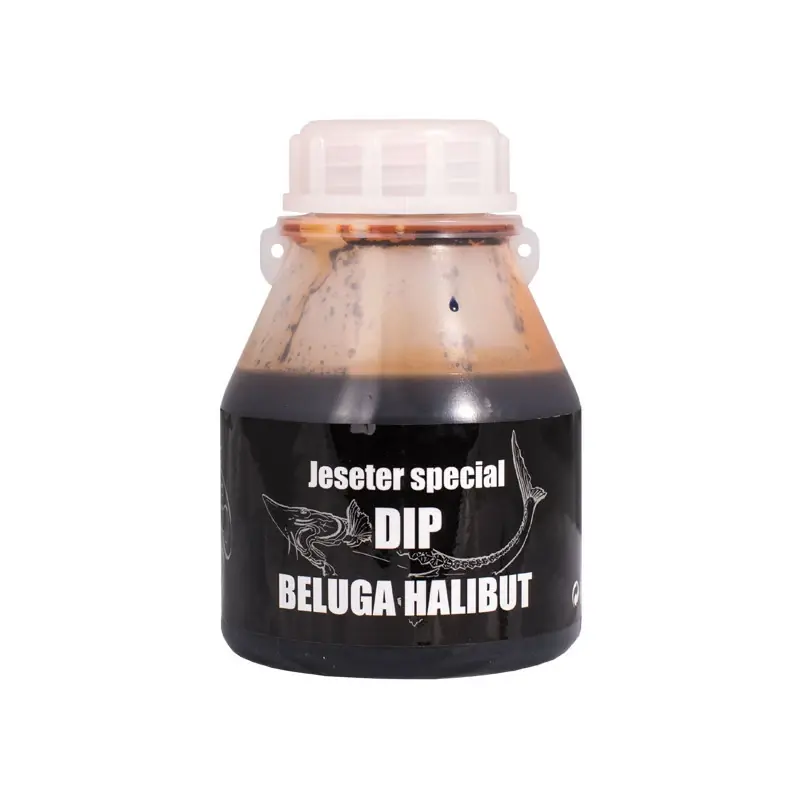 LK Baits Jeseter Special Dip Beluga Halibut 200ml Kup Teď