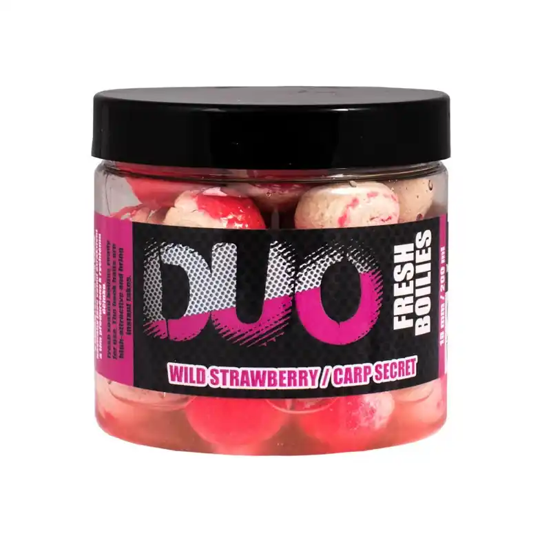 LK Baits DUO X-Tra Fresh Boilies Wild Strawberry/Carp Secret 18mm 200ml Super Cena
