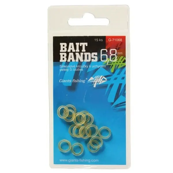 GIANTS FISHING Silikonové kroužky Bait Bands 6,8mm/15pc Horká Nabídka