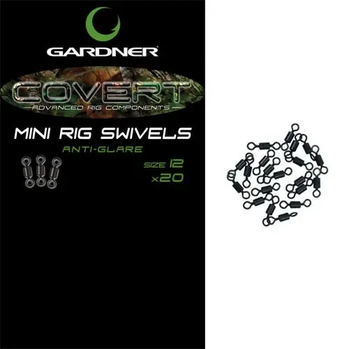 Značkový GARDNER Obratlíky Covert Mini Rig Swivels 20 ks