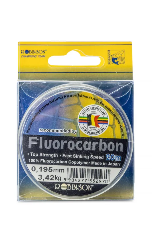 MVDE Fluorocarbon Robinson 20m 0,125mm 1,82kg VÝPRODEJ Nejprodávanější