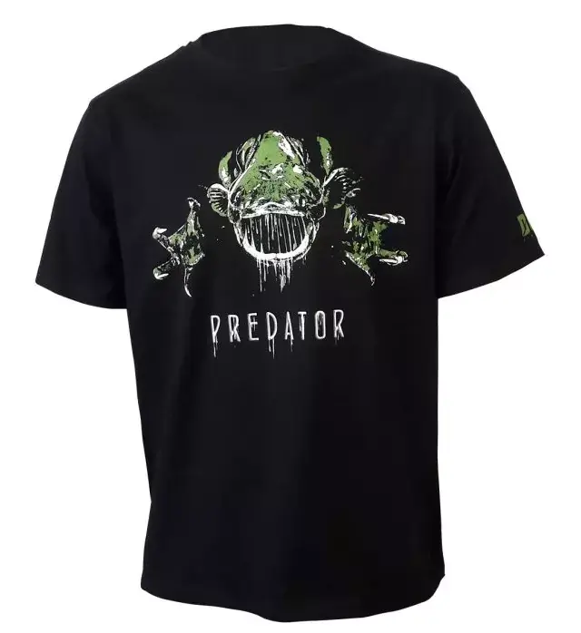 Nejlepší Volba DOC FISHING Triko PREDATOR - černé