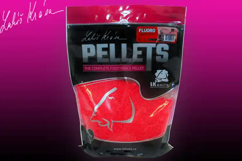 Zlevněný LK Baits Fluoro Pellets Wild Strawberry 1kg, 2mm