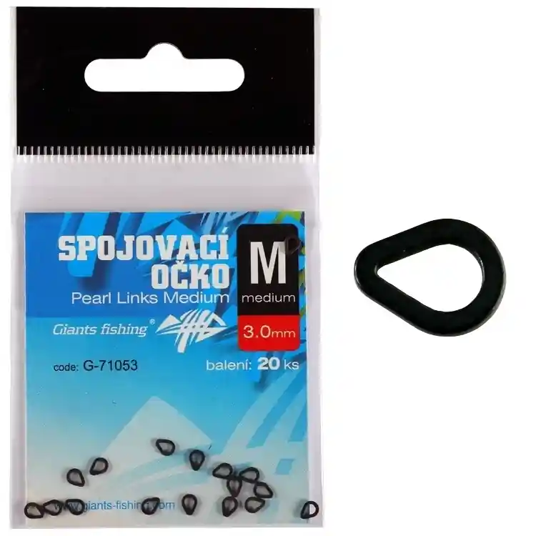 GIANTS FISHING Spojovací očko Pearl Links Large 20ks (3.4 mm) VÝPRODEJ Must-Have