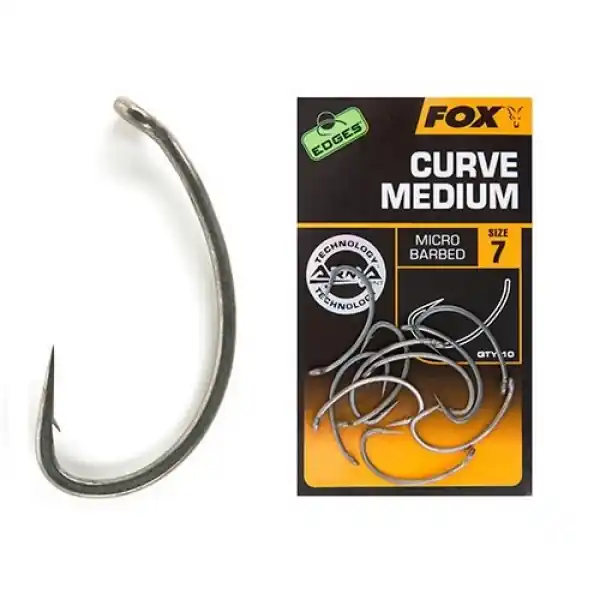 Fox háčky Edges Curve Shank Medium Nejprodávanější