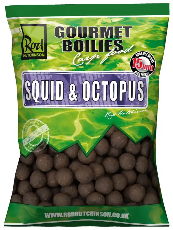 Rod Hutchinson RH Boilies Squid Octopus with Amino Blend Swan Mussell 15mm 1kg Rychlé Dodání
