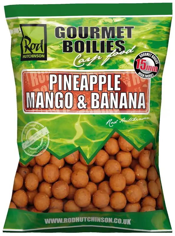 Top Prodej Rod Hutchinson RH Boilies Pineapple,Mango & Banana 15mm 1kg
