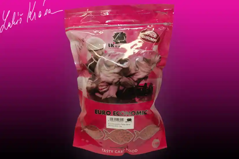 LK BAITS Euro Economic Pellet Spice Shrimp 4mm 1kg Vysoce Kvalitní