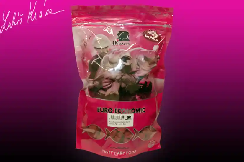 LK BAITS Euro Economic Pellet Spice Shrimp 12-17mm 1kg Jen Po Omezenou Doba