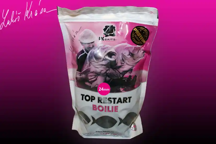 LK BAITS Top ReStart Black Protein 24 mm, 1kg Akční Nabídka