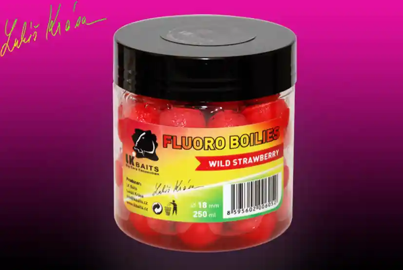 Výprodej LK BAITS Fluoro Boilies Wild Strawberry