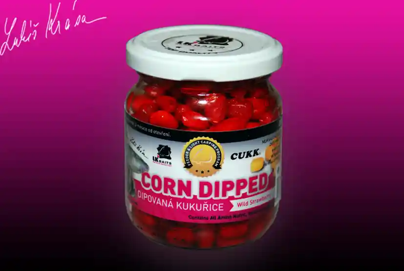 LK BAITS Dipovaná kukuřice Wild Strawberry Nová Kolekce