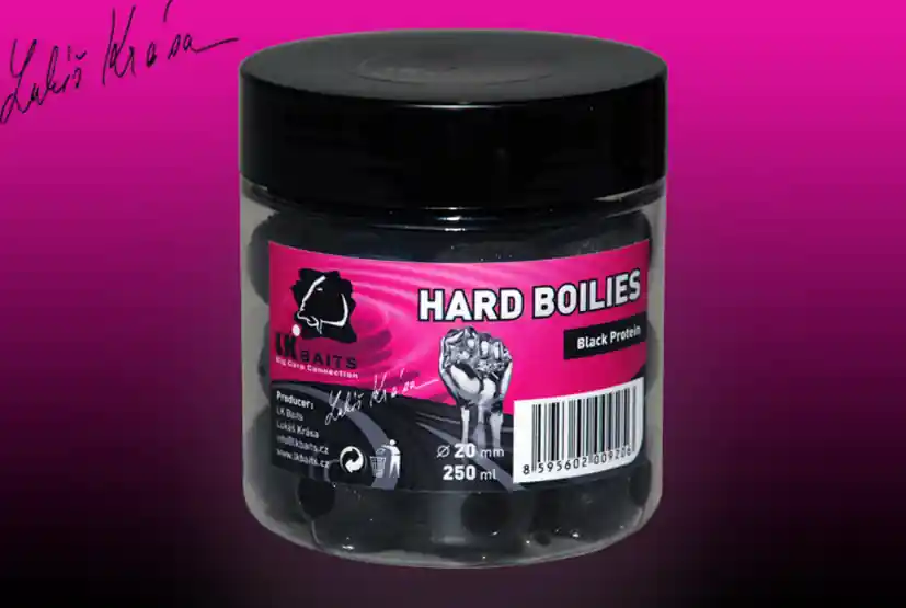 Oblíbený LK BAITS HARD Boilies Black Protein 24mm 250ml