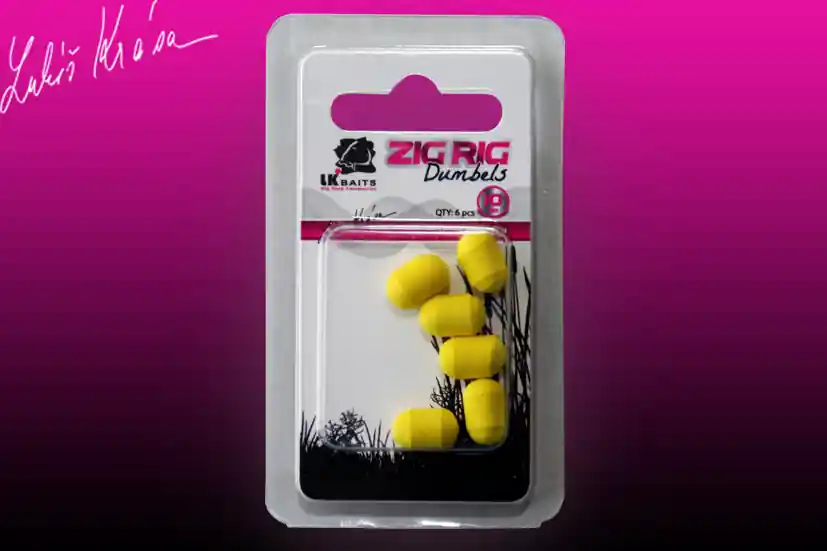 LK Baits ZIG RIG Dumbels Pop–Up – Yellow Jen Po Omezenou Doba