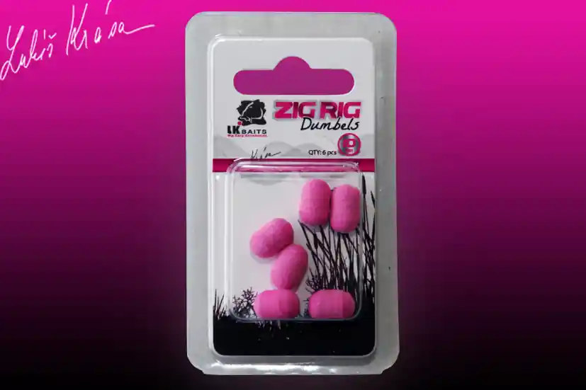 LK Baits ZIG RIG Dumbels Pop–Up – Pink Vrácení Zdarma