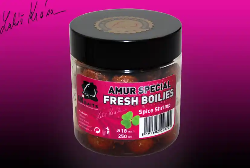 LK BAITS FRESH BOILIES Amur special Spice Shrimp 18mm 250ml Must-Have
