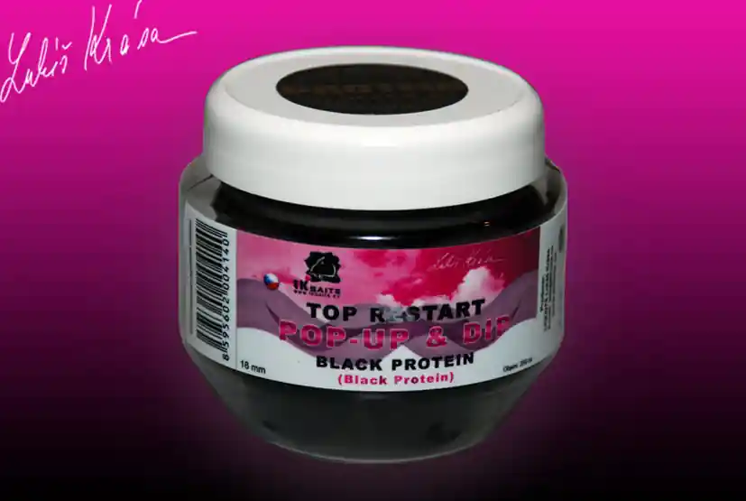 Horká Nabídka LK BAITS Pop-Up Top Restart Black Protein 14mm 150ml +dip