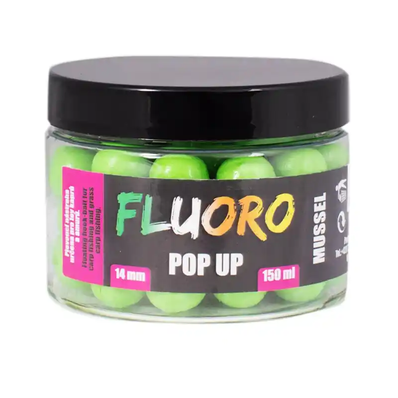 LK BAITS Fluoro Pop-up Mussel 14 mm Speciální Cena