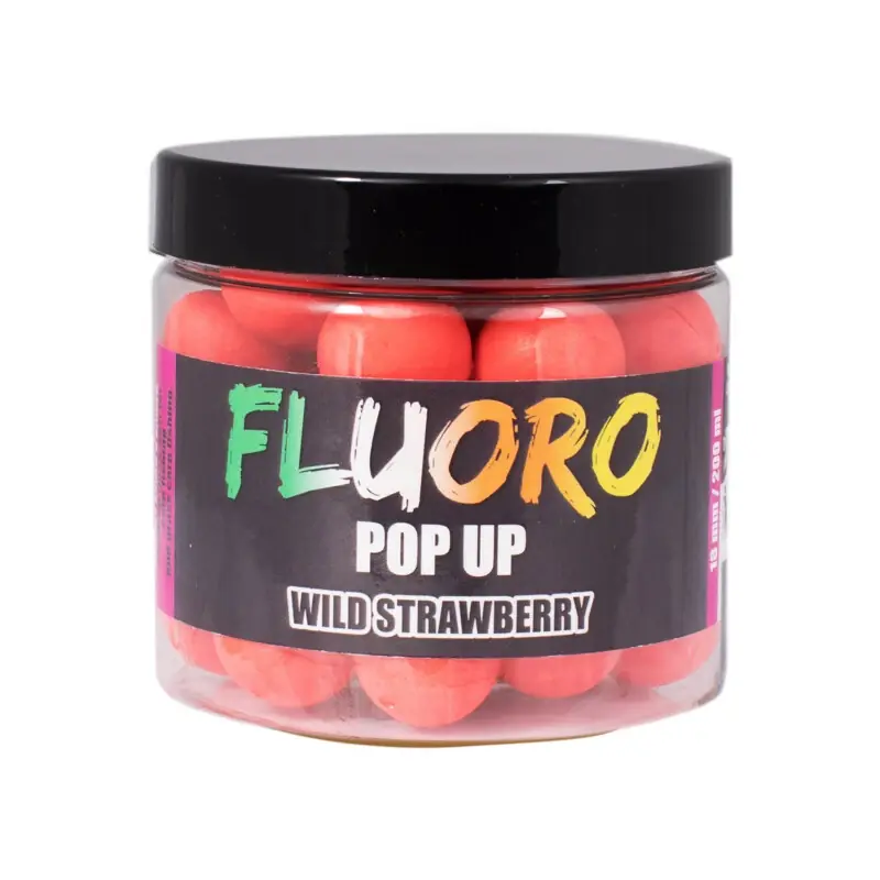 LK BAITS Fluoro Pop-up Wild Strawberry 18mm 200ml Sleva
