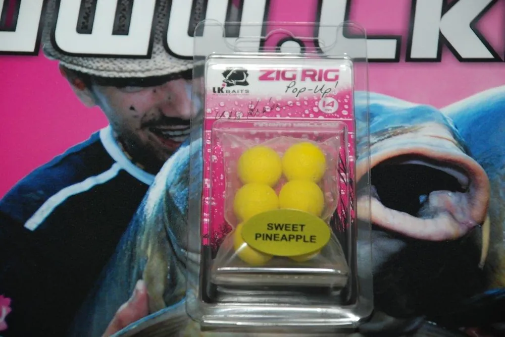 LK Baits ZIG RIG Pop–Up 14 mm – Sweet Pineapple Značkový